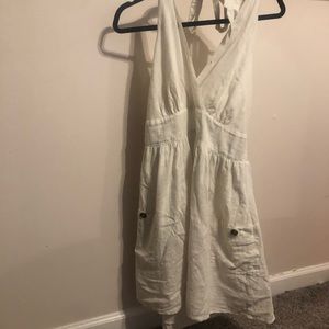 AE white halter dress